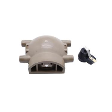 Imagem de 1 conjunto SHLPDFM Electronics tampa do distribuidor de ignição Rotor terminal de latão 1247XT 9N12106C 19136375 serve para Ford 4 cilindros montagem frontal distribuidor tratores 2N 8N 9N