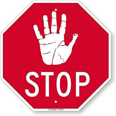 Imagem de SmartSign Placa "Stop" | Alumínio refletivo de grau de engenheiro 3M 45,72 cm x 45,72 cm