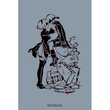 Imagem de 2b And 9s Nier Automata Notebook: Composition Book To Writing Story & Notes For Kids Teens Students Children Girls Boys