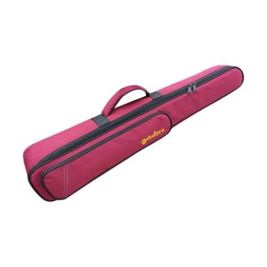 Imagem de YIJU Estojo para saxofone soprano, bolsa para show de sax, mochila resistente à água, estojo de transporte para proteção, estojo de armazenamento para, Vermelho