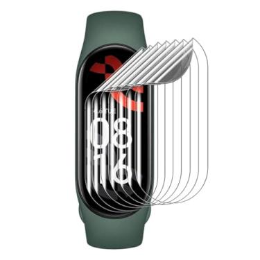Imagem de CUFEREDU 5 peças de protetor de tela de hidrogel para Xiaomi Mi Band 6/Band 5 1,56'' Smartwatch macio HD transparente TPU filme sensível ao toque, autorreparação, anti-arranhões, ultrafino, fácil
