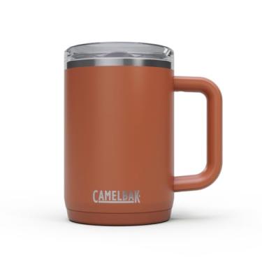 Imagem de CamelBak Caneca Thrive à prova de vazamento de 473 ml, aço inoxidável isolado - para viagens, café, chá, bebidas quentes - à prova de derramamento - compatível com porta-copos, Sierra Red