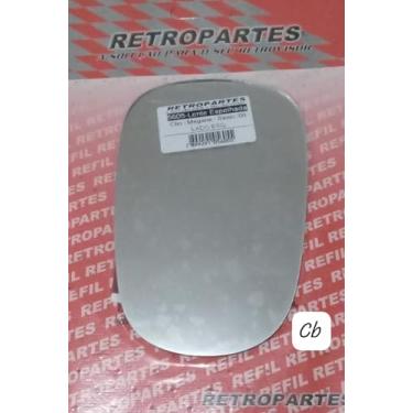 Imagem de Lente Espelho Retrovisor Esquerdo, Compatível com Clio 2003-2012, Lado Motorista, Sem Base