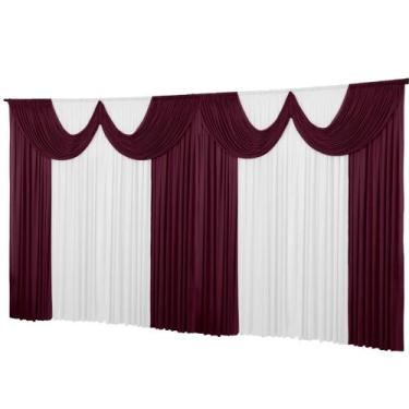 Imagem de Cortina De Malha Helanca Paris Igreja Festas Eventos 10 metros - Denni