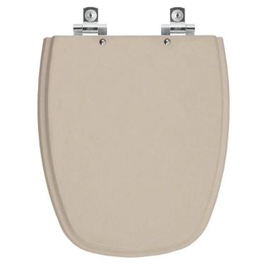 Imagem de Assento Sanitário Soft Close Monte Carlo Bege Saara para vaso Deca