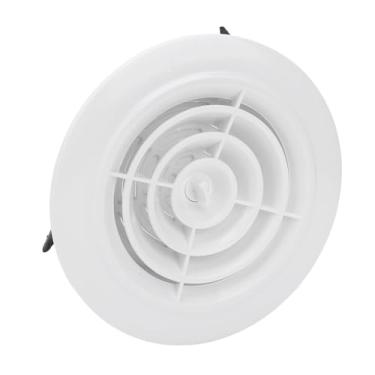Imagem de Tampa de Ventilação de Ar Condicionado Branca Ajustável de 100 Mm, Material ABS Durável, Montada na Parede/teto para Banheiro, Cozinha e Escritório, Com Painel Removível, Tampa