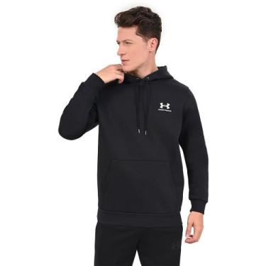 Imagem de Moletom Masculino Under Armour Essential Fleece, Preto, GG