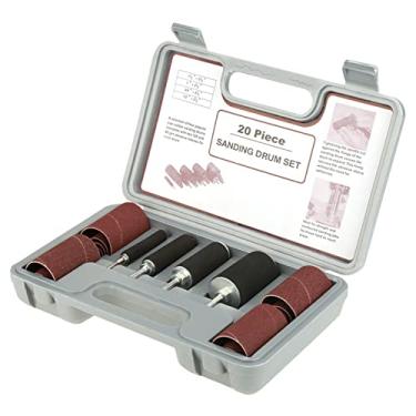 Imagem de Kit de Ferramentas de Lixadeira de Lixamento de Lixar Com Estojo para a Prensa de Perfuração Ideal para Melhoramento da Casa e Trabalho de Madeira