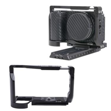 Imagem de Gaiola de Câmera de Liga de Alumínio, Gaiola de Vídeo da Câmera para Arca Tipo QR Placa de 1/4 de Polegada de 3/8 de Polegada, para ZV E10ii para Estabilizador RS2 RS3 RS4