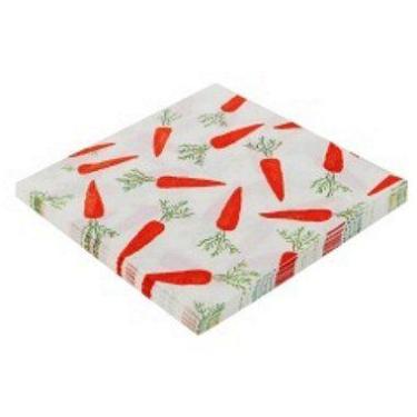 Imagem de Guardanapo de Papel Estampado 32x32cm Páscoa Cenourinhas - 20 Un - Sil