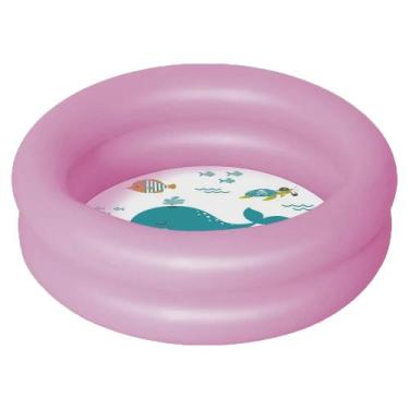 Imagem de Piscina Banheira Inflavél Infantil Mor 28 Litros Para Bebê, Rosa