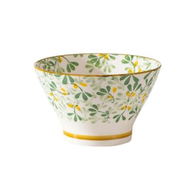 Imagem de Tigela de chapéu personalizada criativa de estilo japonês, primavera, verão, outono e inverno, tigela de macarrão de arroz de pernas altas de cerâmica doméstica - tigela de chapéu de 12,7 cm -