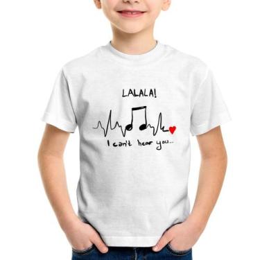 Imagem de Camiseta Infantil La La Lá - Foca na Moda, Branco, 10