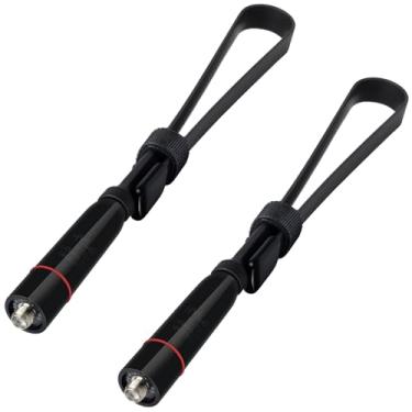 Imagem de HYS Antena SMA-fêmea portátil de banda dupla de 15,3 polegadas super dobrável VHF/UHF (144/430Mhz) antena para rádios BaoFeng uv-5r uv-82 f8hp BF-F8+ Kenwood (pacote com 2)