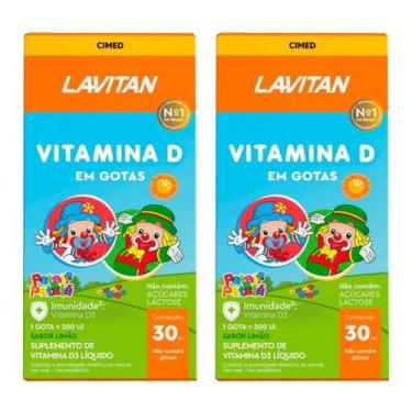 Imagem de Kit 2 und Lavitan Vitamina D 200UI Gota 30 ml - CIMED