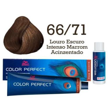 Imagem de Coloração Color Perfect 66/71 Louro Escuro Intenso Marrom Acinzentado 