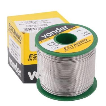 Imagem de Solda Estanho Fio 1mm 40x60 Vonder