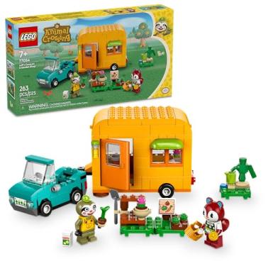 Imagem de LEGO Animal Crossing Trailer e loja de jardinagem do Leif 77054