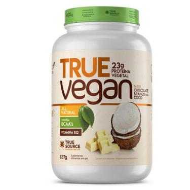 Imagem de True Vegan Proteína Vegana Chocolate Branco Com Coco True Source 837g,