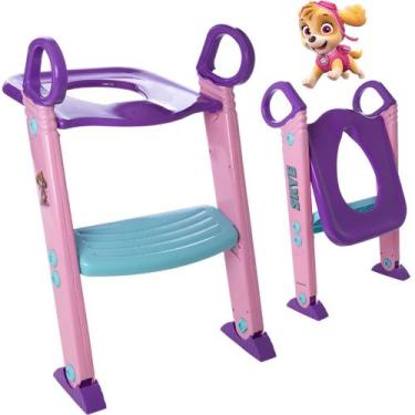 Imagem de Redutor de Assento Vaso Sanitário Infantil com Escadinha Patrulha Cani
