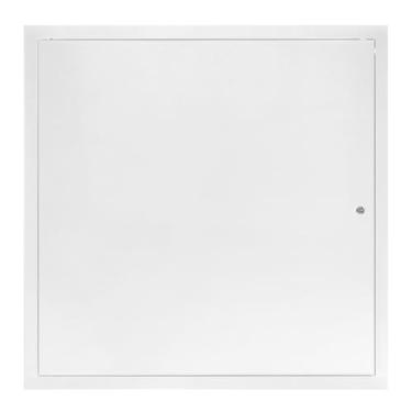 Imagem de QWORK Painel de acesso de liga de alumínio para drywall, porta de acesso de parede 61 x 61 cm, painel de porta de serviço, painel de acesso ao teto