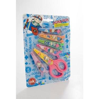 Imagem de Tesoura Plástica Lâmina Removível Cromada TS-7025 XM464 Ok