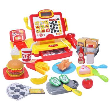 Imagem de Calculadora Pretend Play: caixa registradora com scanner FS Toys