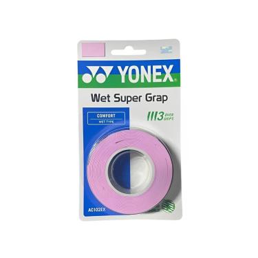 Imagem de Overgrip Yonex Wet Super Grap Rosa - 03 Unidades