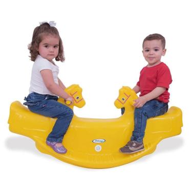 Imagem de Gangorra Infantil Cavalinho Amarelo Com Som Xalingo