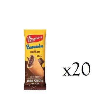 Imagem de Mini Barra Max Sabor Chocolate 25g - Bauducco- Kit 20un