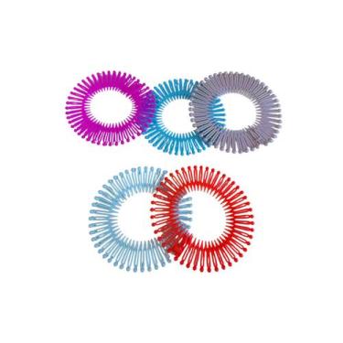 Imagem de  kit 10 Tiara Bell Pente coloridos Prendedor De Cabelo 13cm - Genérica