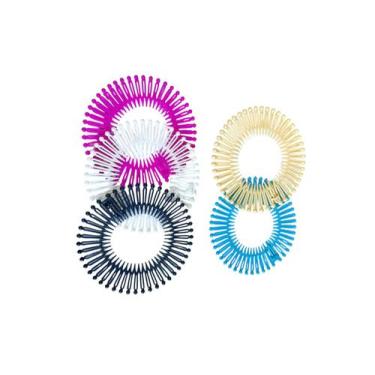 Imagem de 10 Tiaras Bell Coloridas para Crianças penteados cabelo  - Genérica