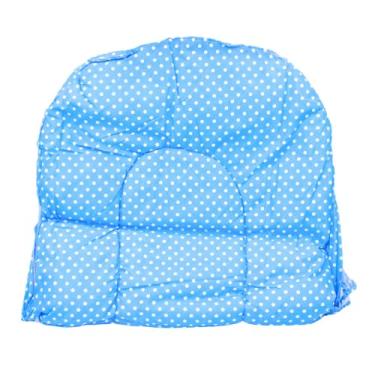 Imagem de Berço Portátil com Mosquiteiro, 91 x 46 cm, Azul com Bolinhas Brancas, Inclui Travesseiro