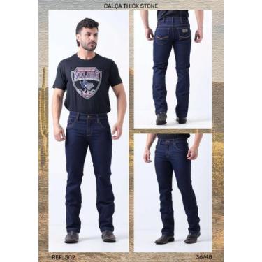 Imagem de Calça Jeans Nelore Country Masculina Thick , 40, Stone