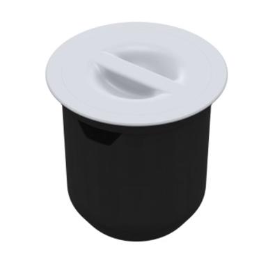 Imagem de Lixeira Embutir Arquitech 8 Litros Redonda - Branca | 050704002