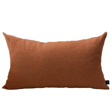 Imagem de Almofada em Linho Capri Laranja Retangular.