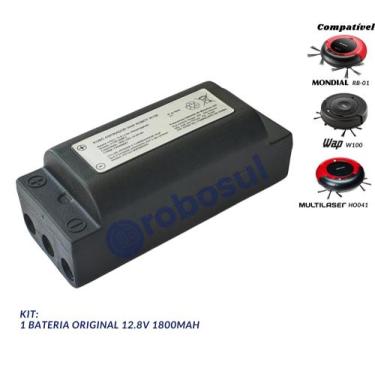 Imagem de Bateria Para Robô Aspirador Multilaser Ho041 12.8v 1800mah - WAP