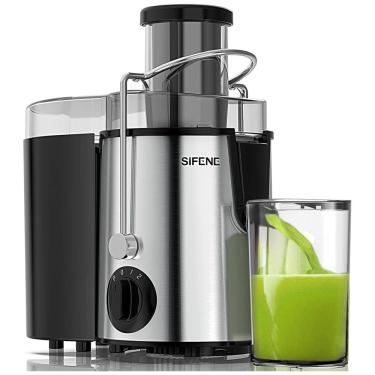 Imagem de Centrífuga de Frutas e Vegetais Fácil de Limpar, em Aço Inoxidável, 110V 400W, SiFENE, Prata