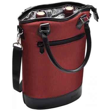 Imagem de Bolsa Térmica Para Transporte de Vinhos Tirrinia até 2 Garrafas, Vermelha