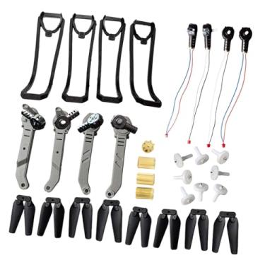 Imagem de menolana RC Quadcopter Spare Peças Definir motores Reparação Substituição Profissional Protect Cober Drone Acessórios Kit para E88Pro, Cinza