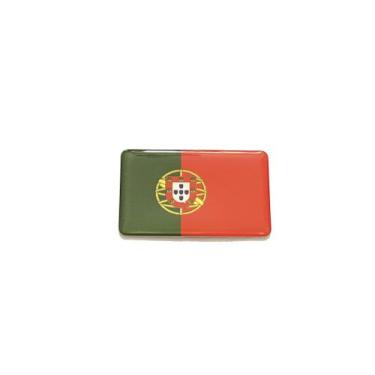 Imagem de Adesivo resinado da bandeira de Portugal 5x3 cm - Mundo Das Bandeiras