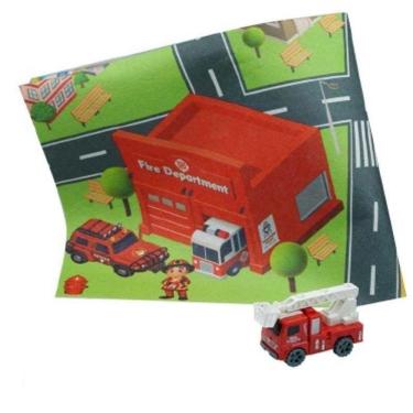 Imagem de Tapete Infantil Pista Hot Wheels – Tatame Interativo C/ Carrinho Educativo P/ Quarto E Brincadeiras!