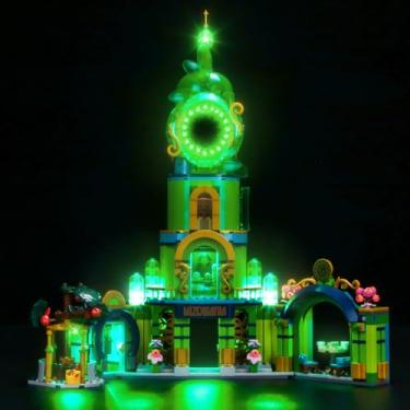 Imagem de BrickBling LED Lighting Kit Compatible with Lego Wicked Welcome to Emerald City, Creative Light Compatible with Lego 75684-No Building Kit