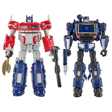 Imagem de Transformers: Reactivate Video Game-Inspired Optimus Prime and Soundwave 2-Pack, 6.5-inch Converting Action Figures, 8+ Years