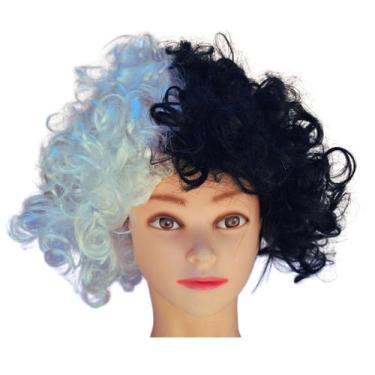 Imagem de Peruca Cruella 101 Dalmatas Festa Halloween Cosplay Terror - sm decora