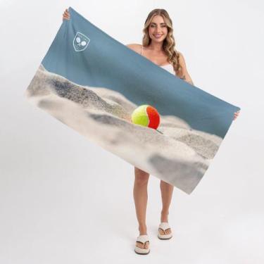 Imagem de Toalha de Praia - Beach Tennis Bolinha - Texmil