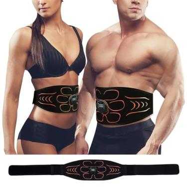 Imagem de Tonificador muscular estimulador abdominal, equipamento de treino em máquina de estimulação abdominal para homens e mulheres, exercícios de escritório em casa