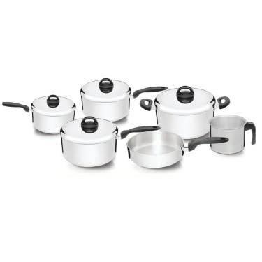 Imagem de Conjunto De Panelas 6 Pçs Nigro Polido 025521 Aluminio Polido