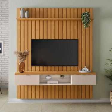 Imagem de Painel Suspenso Ripado 1.8 Voi Mdp/mdf Cinamomo Mel G26 - Gran Belo