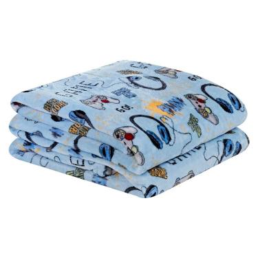 Imagem de Cobertor Carrosel Solteiro Infantil Mantinha Flannel Estampada 01 Peça - Game